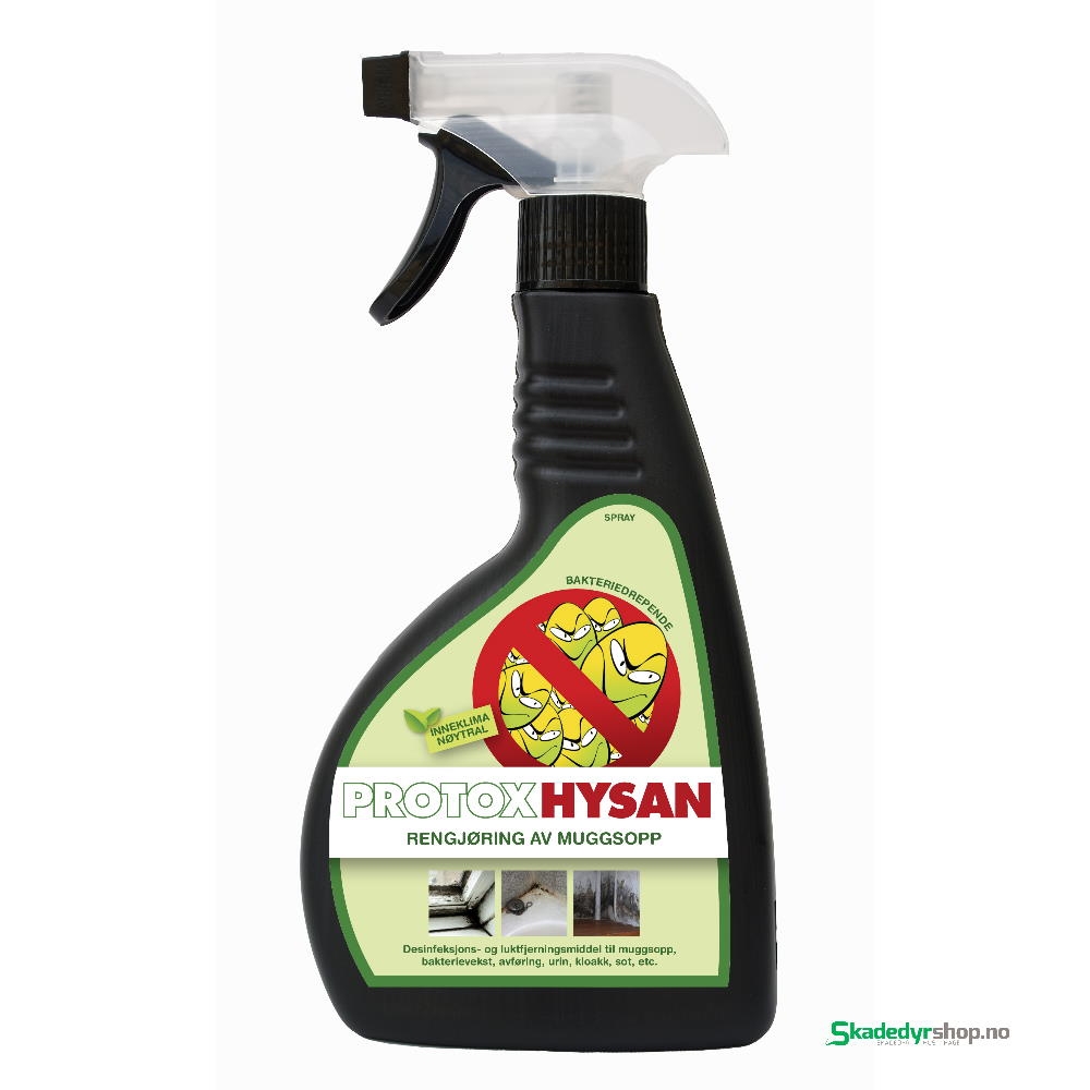 ProtoxHysan 0,5 l sprayflaske til avrensing og desinfeksjon av muggsopp