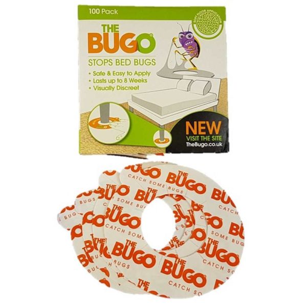 1 RING, Bugo Veggedyrtape til sengeben. For teppegulv