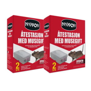 Nippon åtestasjon 2 x 2pk. for mus