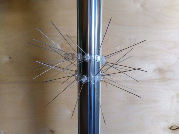 P20 Duepigg bøyelig - 50 cm. lengde. Dekker ca. 20 cm bredde