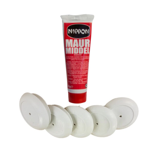 Maurgift Nippon med 5 stk. refill lokkebokser (Pakke)