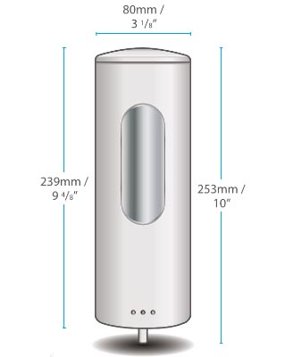 Vision Shuffle dispenser Chrome/Sort - Bilde 3